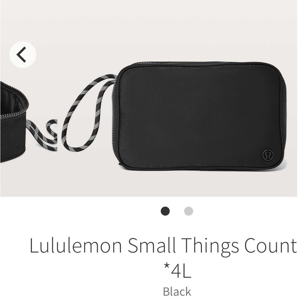Lululemon Small Things Count bag black NWOT